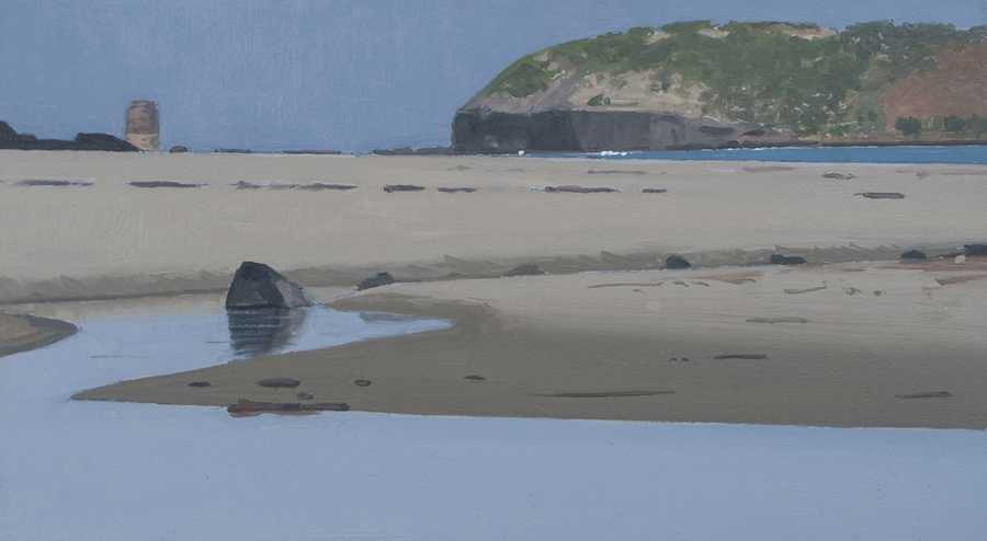 Coastal 2, 2015, oil on panel, 10 x 18 cm