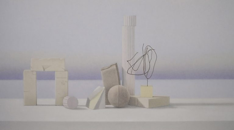 In the light of history, 2012, coloured pencils on paper, 40 x 70 cm