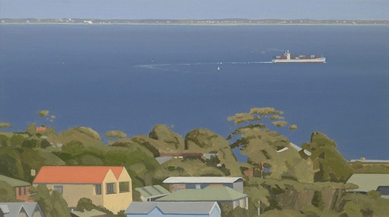 Landscape 3, 2005, oil on paper, 13 x 24 cm