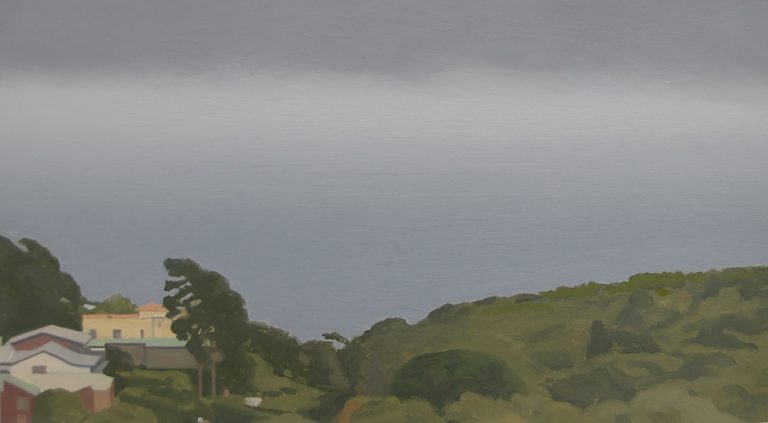 Landscape 7, 2005, oil on paper, 13 x 24 cm