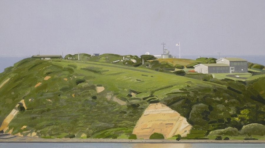 Landscape 9, 2005, oil on paper, 13 x 24 cm