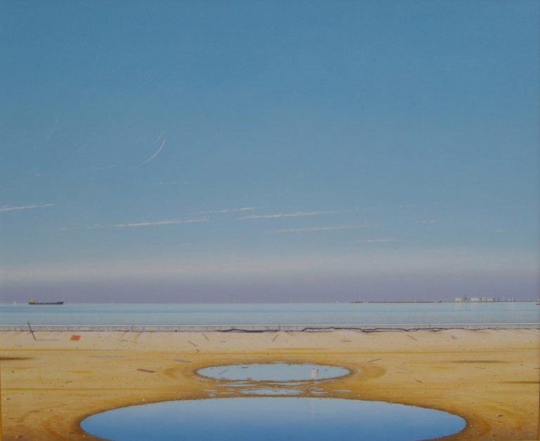 Port Melbourne, 1983, oil on panel, 83 x 101 cm